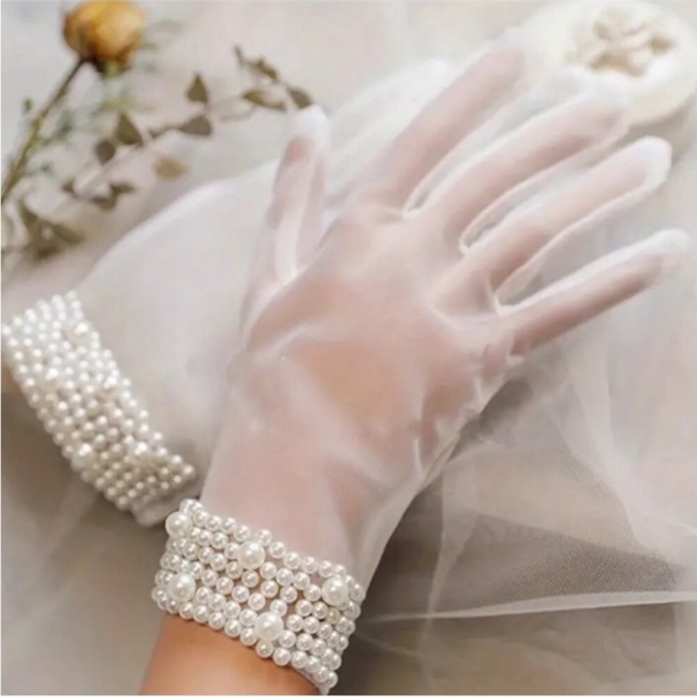 NEW Pearl Bridal Gloves luxurious ✨✨🔥🔥